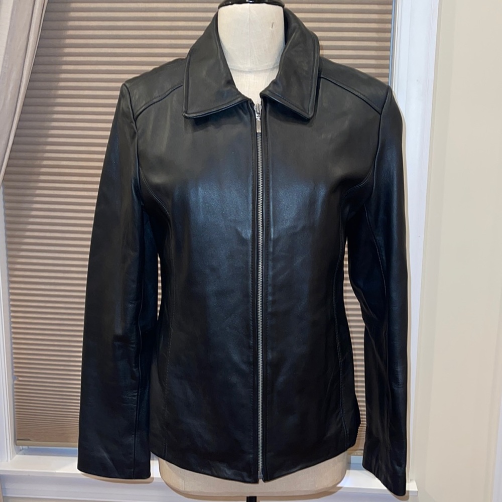 Robert Phillipe Black Genuine Leather Jacket